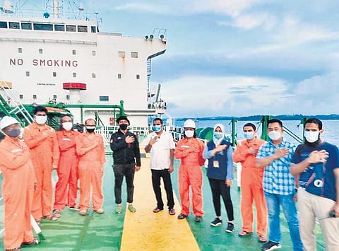 The Indian sailors, including one from Tamil Nadu, on oil tanker MT Strovolos | Express