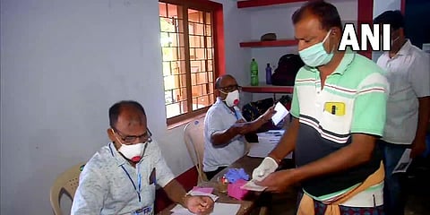 Voting for bypoll begins in Odisha's Pipili Assembly seat. (Photo| ANI)