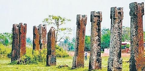 2,000-year-old remains of fortified city at Sisupalgarh near Bhubaneswar. (Photo| EPS)