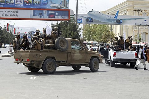 Taliban special force fighters arrive to the Hamid Karzai International Airport after the U.S. military's withdrawal, in Kabul. (File Photo | AP)
