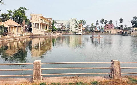 Choudhury Bazaar Chandan Pokhari in Cuttack. (Photo | Express)
