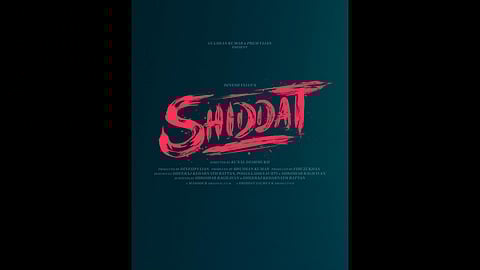 Poster of Shiddat released by makers on September 8, 2021.