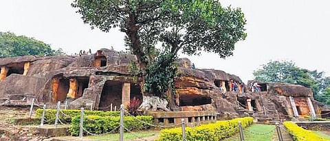 Udayagiri and Khandagiri caves in Bhubaneswar.