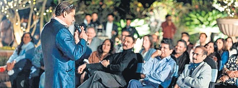 Cyrus left guests in splits during his show, Humour Under The Stars, at Taj Krishna’s Alfresco Lawn on Saturday, Jan 8, 2022.
