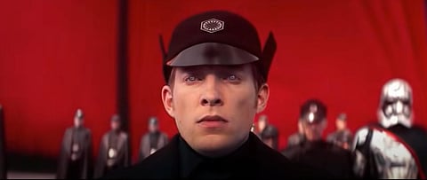 Domnhall Gleeson in a still from Star Wars. (Photo | YouTube screengrab)