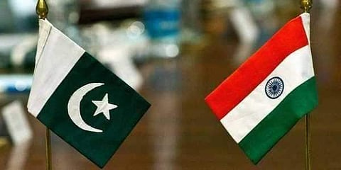India and Pakistan flags. Image used for representational purpose only.