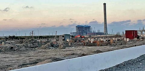 The Tamil Nadu Polymer Park construction site in Ennore