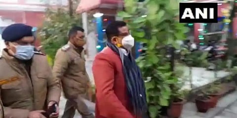Jitendra Narayan Tyagi (formerly Wasim Rizvi) was arrested by the Uttarakhand Police on Thursday, in the Haridwar Dharam Sansad case. (Photo | ANI)