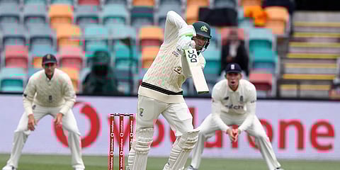 Australia's Usman Khawaja bats against England during the 5th Ashes Test match in Hobart. (Photo| AP)