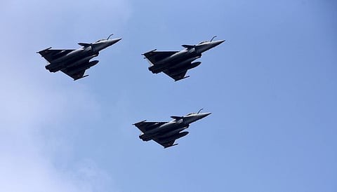 Rafale Fighter Jets. (File Photo | Vinod Kumar T, EPS)