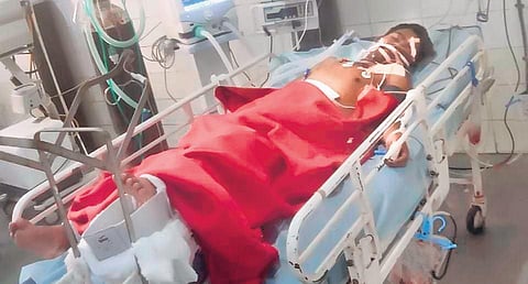 The patient was referred to a city hospital for medical treatment | express