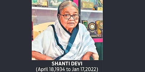 ‘Mother’ to the destitute, Shanti Devi passes away