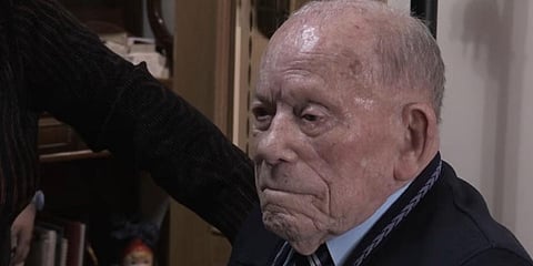 Image of Saturnino de la Fuente on his 111th birthday (Photo | YouTube screengrab)
