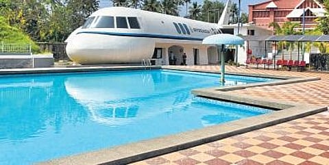The swimming pool at the Akkulam Tourist Village. Due to spurt in Covid cases, the number of people hitting the pools haS decreased, leading to closure of many pools |B P Deepu