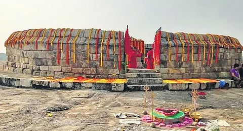 The ninth century Ranipur-Jharial 64 Yogini temple during the puja | Express