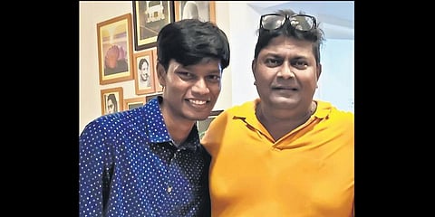 RK Balachandar with director Mysskin.