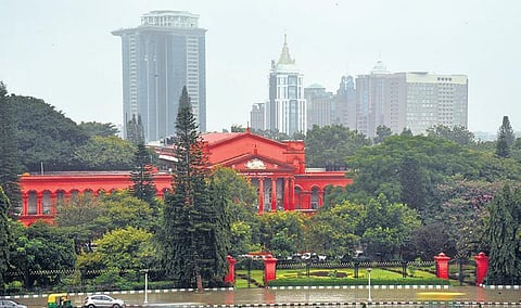 A view of the Bengaluru skyline, with the Karnataka High Court in the foreground. (File Photo | Nagaraja Gadekal, EPS)