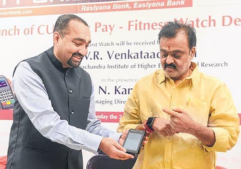 CUB MD N Kamakodi launches the fitness watch on Monday | DEBADATTA MALLICK