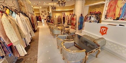 Inset of a Manyavar showroom. (Photo| Special Arrangement)