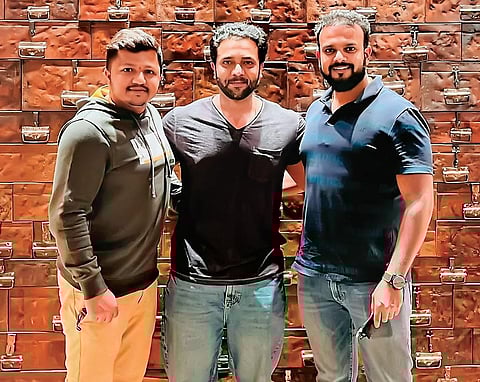 Mahesh Kumar, Sriimurali and S Umapathy. (File photo)