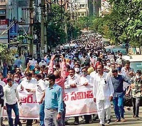The rally held in Vizag