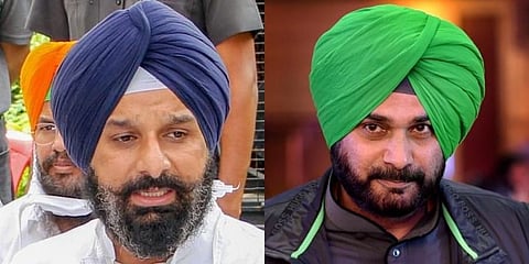 Bikram Singh Majithia of SAD (Left); Navjot Singh Sidhu of Congress (Right)