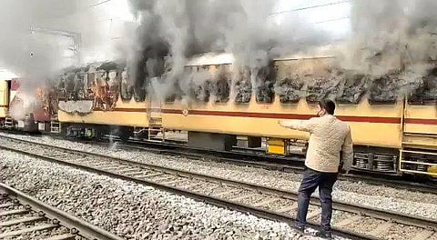 Violent protests by job aspirants erupted in Bihar, Jharkhand and Uttar Pradesh. (Photo | EPS/Special arrangement)