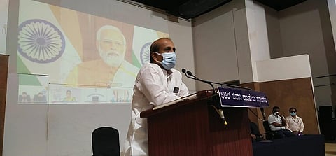 Udupi MLA K Raghupathi Bhat, also president of development committee of Women's Government PU College, Udupi.