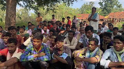 Internally Displaced Persons (tribals) from Bastar. (Photo | Express)