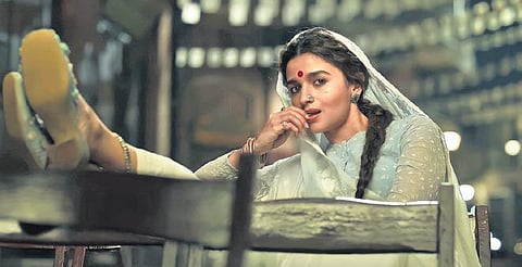 A still from 'Gangubai Kathiawadi'.