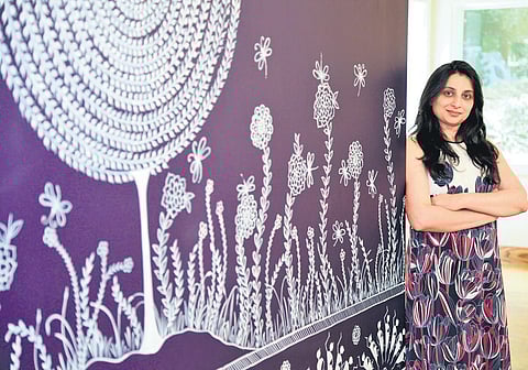 Rinal Parikh,the sole Indian-origin participant at the Rittenhouse Square Fine Arts Show. (Special Arrangement)