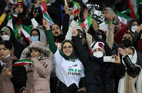 Iranian authorities allowed women to watch a football match at the stadium as hardliners have long opposed the decision of the government. (Photo | AP)