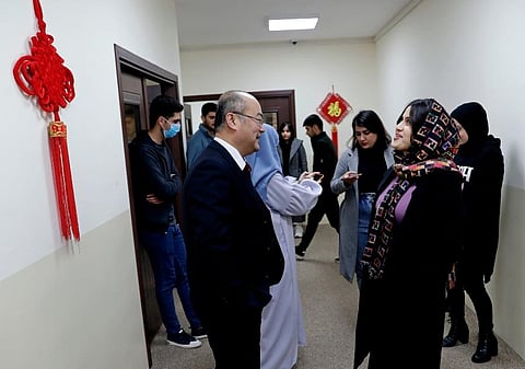 Chinese language school in northern Iraq is attracting students who hope to land jobs with a growing number of Chinese companies in the oil, infrastructure, construction. (Photo | AP)