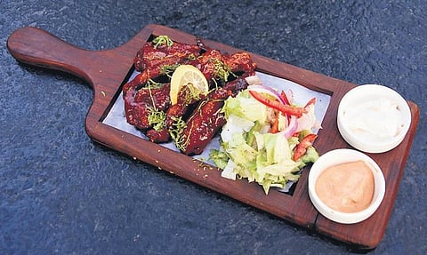 Sriracha chicken BBQ wings