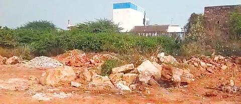 The MANSAS land which is caught in a row between the trust and Vizianagaram municipal officials I Express