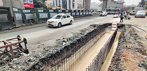 Unattended, under-construction projects are a common sight in the city