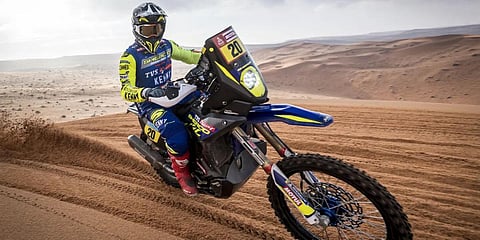 Dakar Rally rider Harith Noah during Stage 1. (Photo| Facebook)