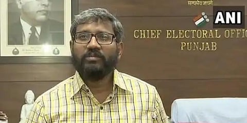 Punjab's Chief Electoral Officer S Karuna Raju (Photo | ANI)