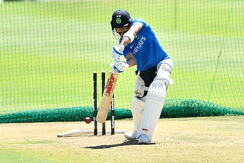 Virat Kohli had missed the previous Test due to an upper back spasm. (Photo | Twitter)