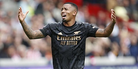 Arsenal's Gabriel Jesus.(Photo | AP)