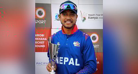 Former Nepal cricket captain Sandeep Lamichhane. (Photo | Twitter/ Sandeep25)