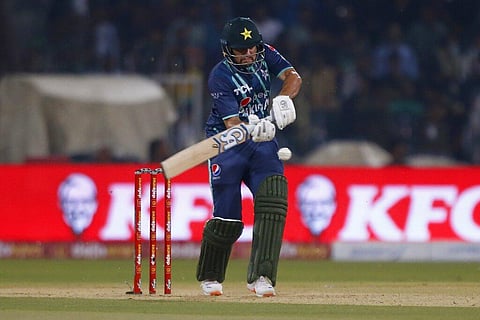 Pakistan's Haider Ali bats during the sixth twenty20 cricket match between Pakistan and England, in Lahore, Pakistan. (Photo | AP)
