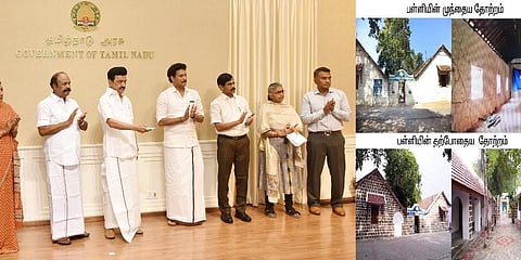 Chief Minister MK Stalin on Tuesday inaugurated the Idaiseval panchayat union middle school.(Photo | CMOTamilNadu Twitter)