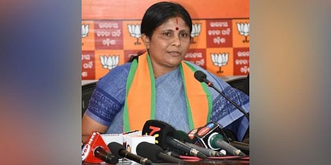 BJP Mahila Morcha president Smruti Patnaik. (Photo | Smruti Pattnaik Twitter)