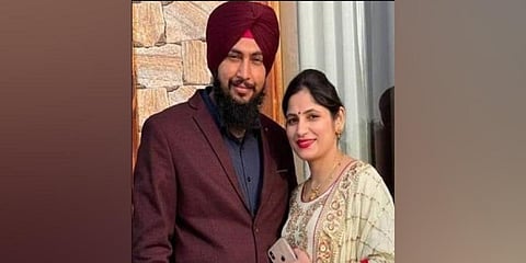 Gurtaj Bhullar and his wife Gurpreet Kaur.