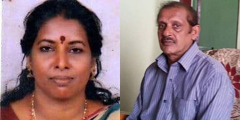 The accused couple - Laila and Bhagaval Singh - in the Kerala twin human sacrifice case.
