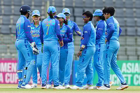 India beat Thailand by 74 runs to enter women's Asia Cup (Photo | Twitter)