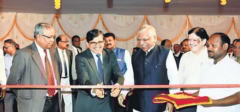 Chief Justice S Muralidhar inaugurating JIMA in Cuttack on Wednesday | Express