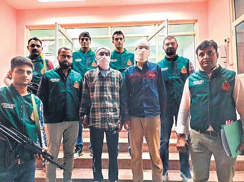 Two shooters, both residents of Gurdaspur in Punjab, were held by Special Cell