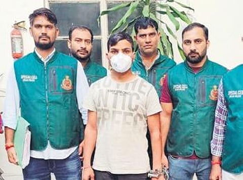 The accused was identified as Hariom Kaushik, (30), a resident of Jind (Haryana).